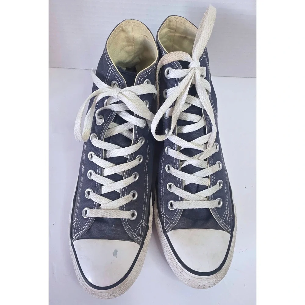 Converse Chuck Taylor All Star High Top Navy Blue Canvas Mens Sneakers SZ 8.5